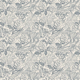 Peony in Indigo Sample