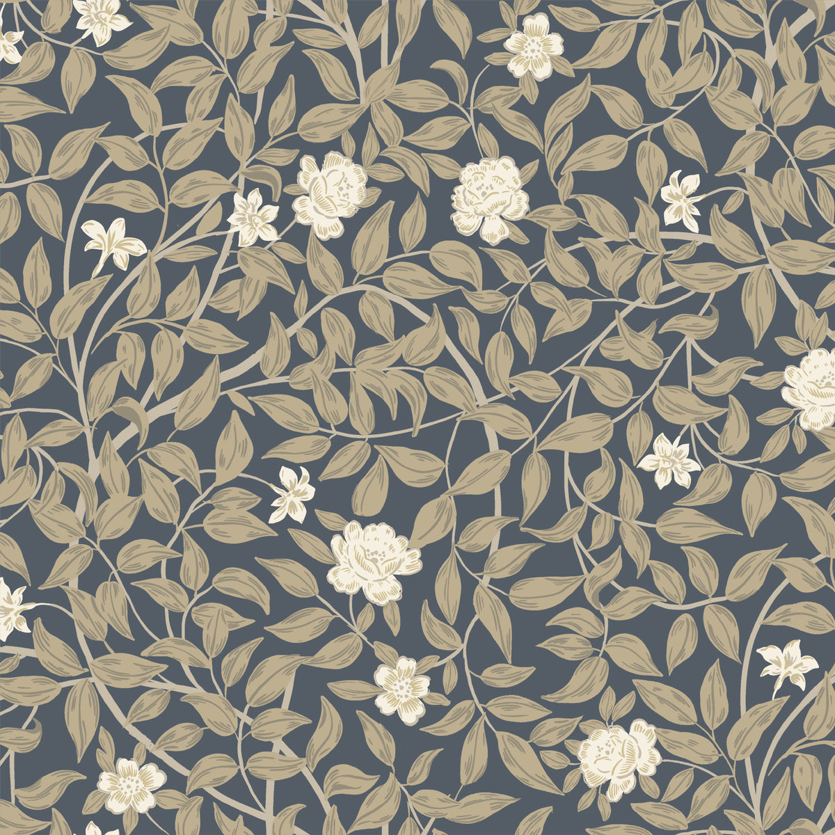 Flora in Colonial Blue Sample – North and Finch